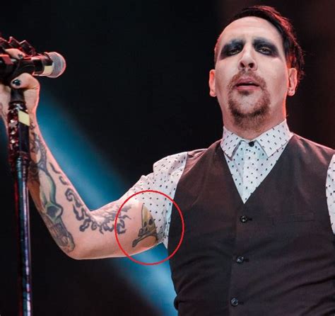 tattoo marilyn manson|Marilyn Mansons tattoos